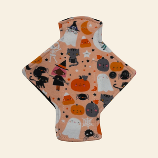 Orange Halloween Single Jersey Pantyliner
