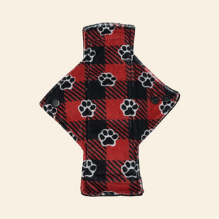 Plaid Paws Minky Single Heavy Flow Day Pad - Tree Hugger Cloth Pads