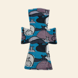 Hippo Minky Single Night/Postpartum Pad - Tree Hugger Cloth Pads
