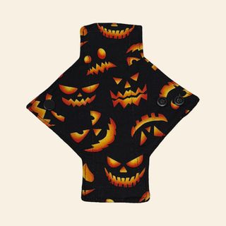 Pumpkin Faces Cotton Single Pantyliner
