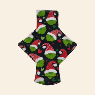 Grinchy Gnomes Minky Single Heavy Flow Day Pad - Tree Hugger Cloth Pads