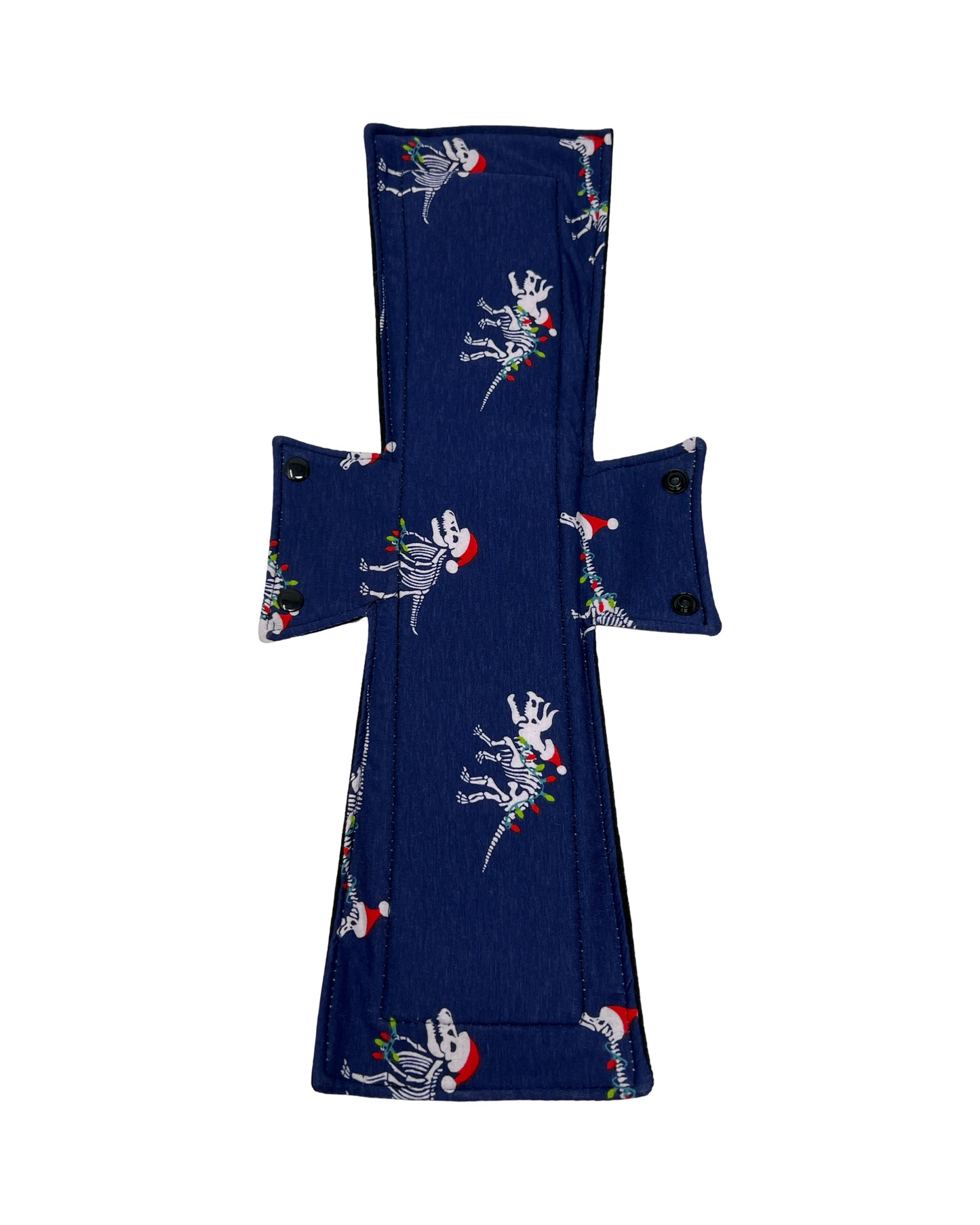 Christmas Dinos Jersey Single Super Night/Postpartum Pad 16.5"