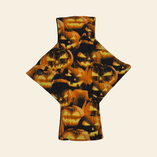 Glowing Lit Pumpkins Cotton Single Heavy Flow Day Pad