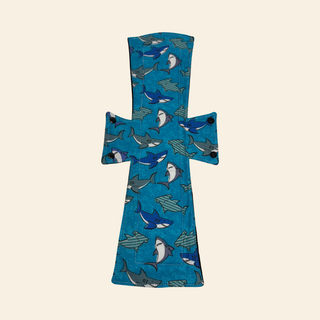 Sharks Cotton Single Super Night/Postpartum Pad 16.5"