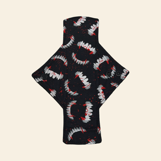 Bloody Fangs Cotton Single Light Flow Day Pad - Tree Hugger Cloth Pads