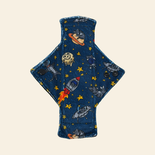 Space Cats Minky Single Heavy Flow Day Pad - Tree Hugger Cloth Pads
