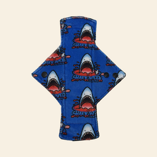 Exclusive Shark Week Minky Single Light Flow Day Pad - Tree Hugger Cloth Pads