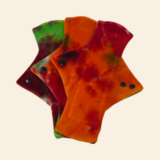 Tie Dye Bamboo Heavy Flow Day Pads x3
