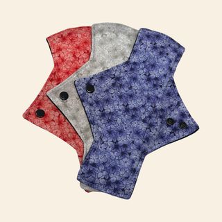 Lilac Cotton Heavy Flow Day Pad Set - Tree Hugger Cloth Pads