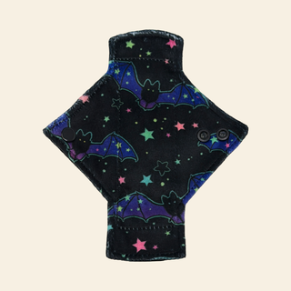 Neon Bats Minky Single Pantyliner - Tree Hugger Cloth Pads