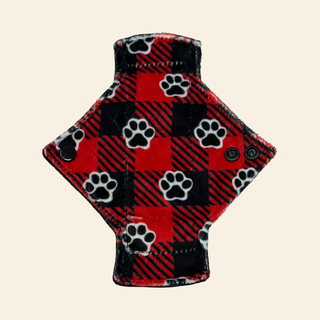Plaid Paws Minky Single Pantyliner