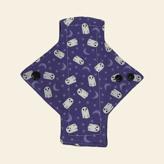 Purple Ghosts Cotton Single Pantyliner