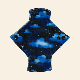 Blue Clouds Minky Single Pantyliner - Tree Hugger Cloth Pads
