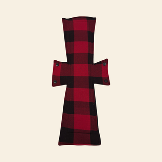 Red Plaid Jersey Single Super Night/Postpartum Pad 16.5"