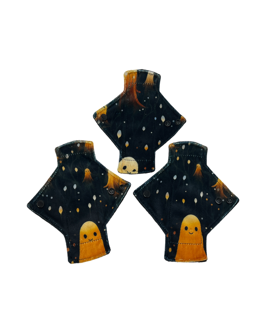 Discounted *Imperfect print placement*Candle Ghosts Limited Edition Minky Pantyliner Set