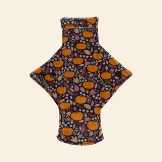 Maroon Pumpkins Minky Single Heavy Flow Day Pad