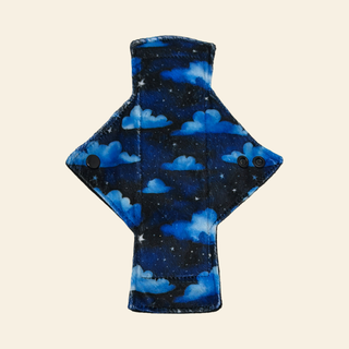 Blue Clouds Minky Single Heavy Flow Day Pad