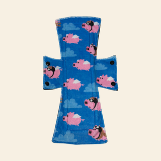 Flying Pigs Minky Single Night/Postpartum Pad