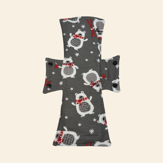 Flannel Polar Bear Cotton Single Night/Postpartum Pad