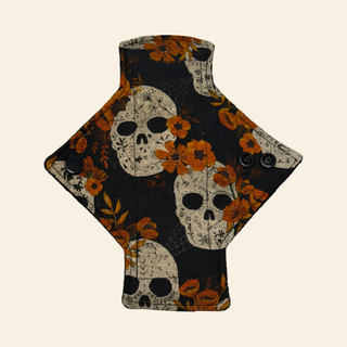 Autumn Skulls Cotton Single Pantyliner
