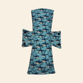Daddy Shark Cotton Single Night/Postpartum Pad - Tree Hugger Cloth Pads