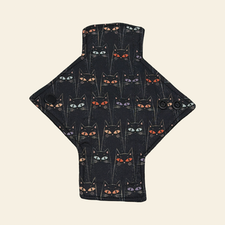 Black Cats Cotton Single Pantyliner
