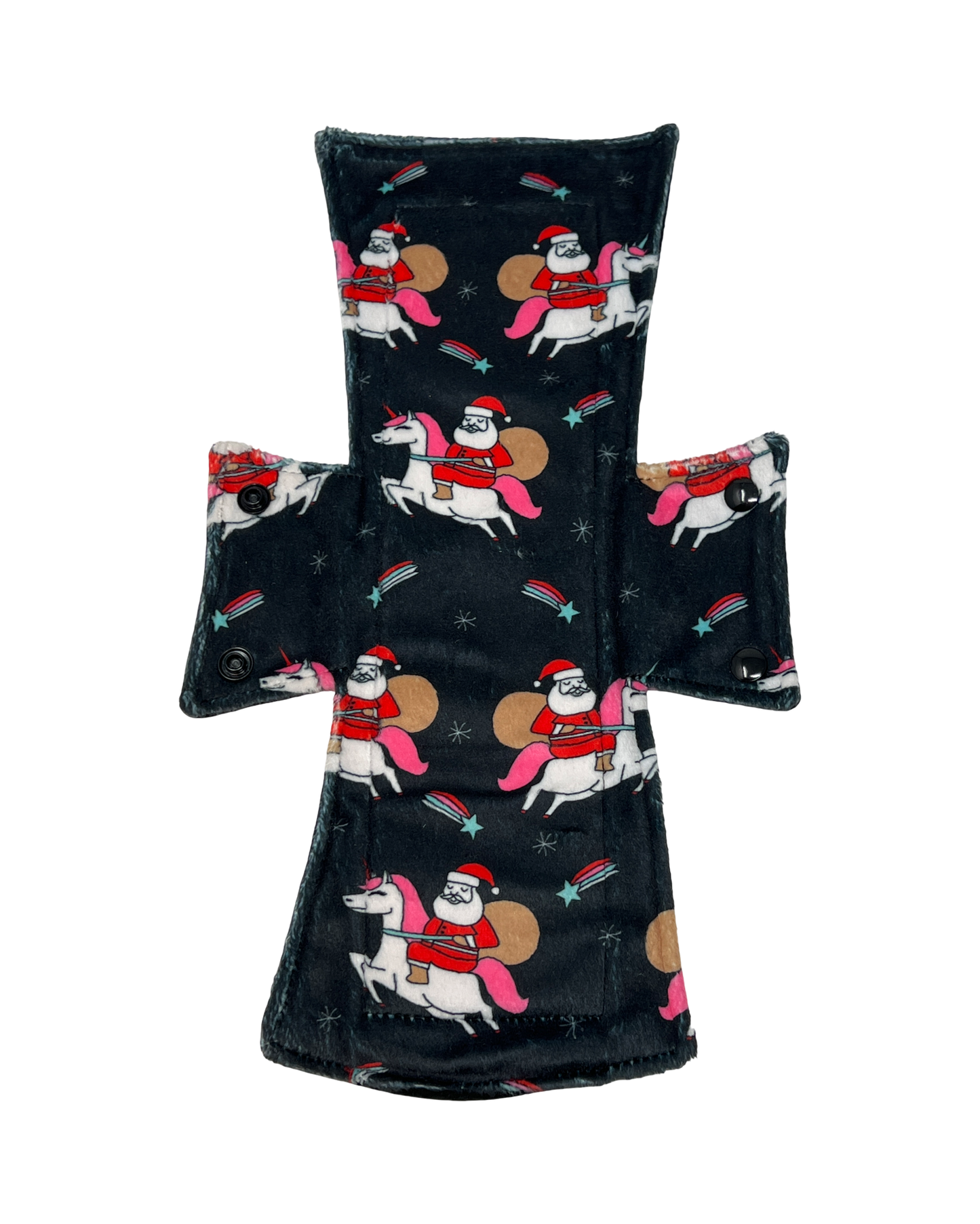 Unicorn Santa Minky Single Night/Postpartum Pad