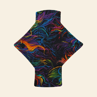 Electric Wave Cotton Single Pantyliner - Tree Hugger Cloth Pads