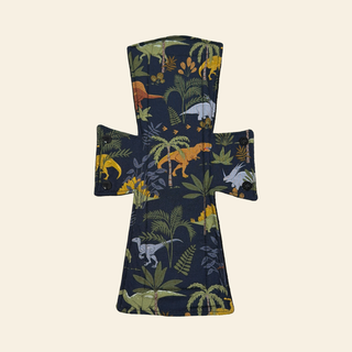 Navy Dinos Cotton Single Night/Postpartum Pad - Tree Hugger Cloth Pads