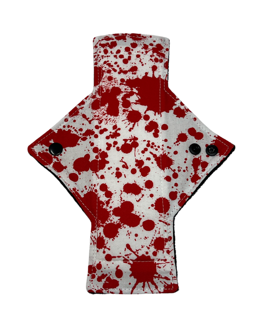 White Blood Spatter Cotton Single Light Flow Day Pad