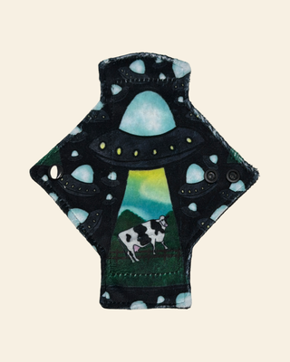 UFO Cow Minky Single Pantyliner