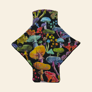 Rainbow Fungi Cotton Single Pantyliner - Tree Hugger Cloth Pads