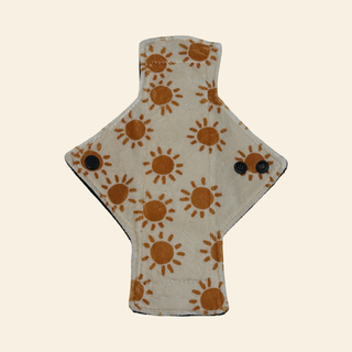 Ray of Sunshine Minky Single Heavy Flow Day Pad - Tree Hugger Cloth Pads