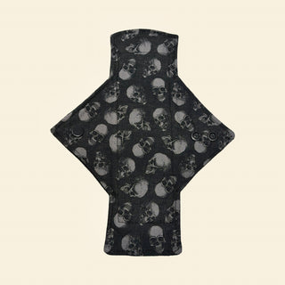 Sketchy Skulls Cotton Single Light Flow Day Pad
