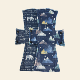 Adventure Awaits Minky Night/Postpartum Pad Set - Tree Hugger Cloth Pads