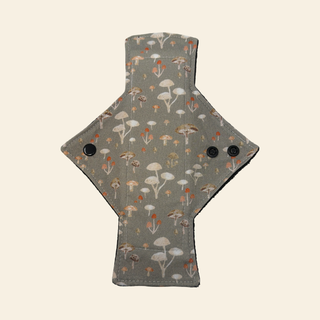 Grey Mushrooms Cotton Single Heavy Flow Day Pad