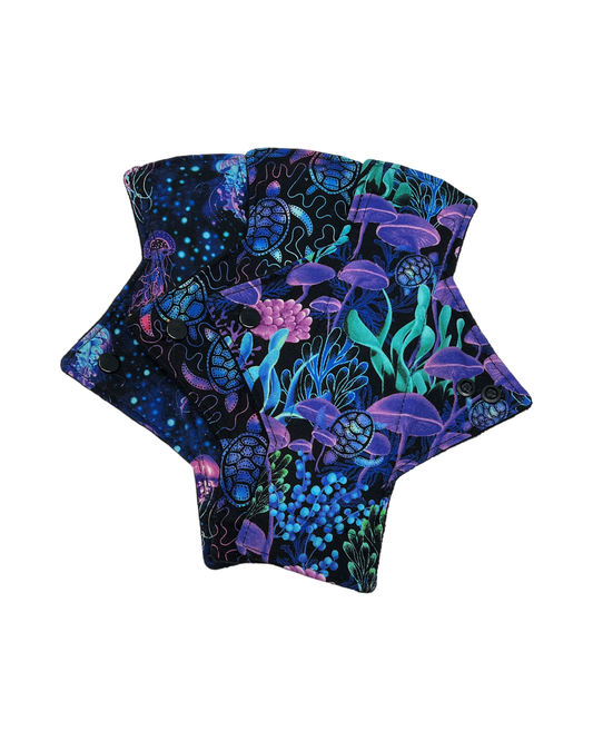 Black Light Cotton Light Flow Day Pad Set