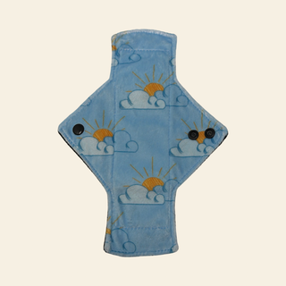 Blue Sky Minky Light Flow Day Pad - Tree Hugger Cloth Pads