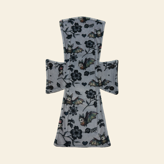Grey Bats Minky Single Night/Postpartum Pad