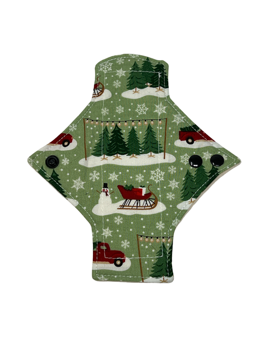 Green Tree Lot Cotton Single Pantyliner