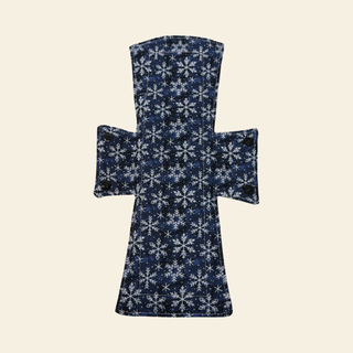 Navy Snowflakes Cotton Single Night/Postpartum Pad - Tree Hugger Cloth Pads