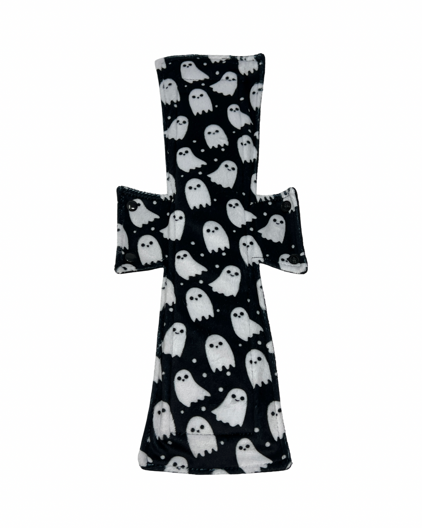 Black & White Ghosts Limited Edition Minky Single Super Night/Postpartum Pad 16.5"