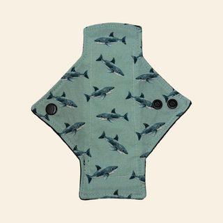 Mama Shark Cotton Single Pantyliner