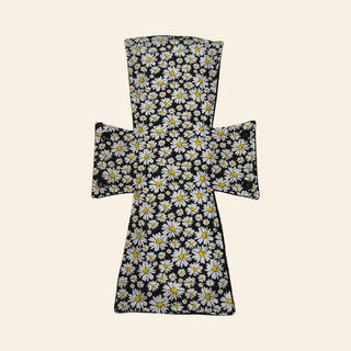Black & White Daisies Cotton Single Night/Postpartum Pad
