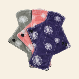 Dandelion Minky Heavy Flow Day Pad Set - Tree Hugger Cloth Pads