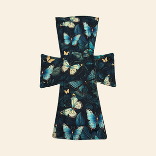 Turquoise Butterflies Cotton Single Night/Postpartum Pad