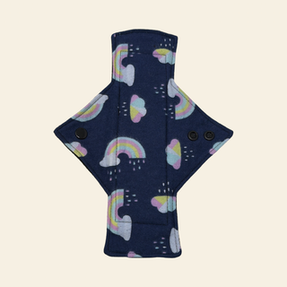 Flannel Rainbows Cotton Single Light Flow Day Pad