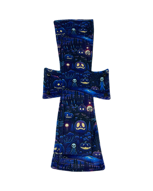 Halloween Blues Limited Edition Minky Single Super Night/Postpartum Pad 16.5"