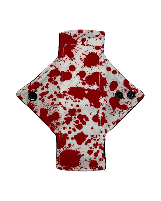 White Blood Spatter Cotton Single Pantyliner