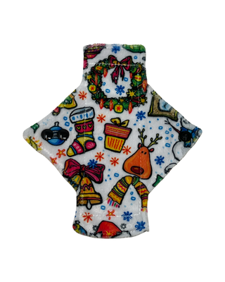 Cartoon Christmas Minky Single Pantyliner